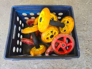 lot 126 image: Lot of 8 Ab Wheel Rollers