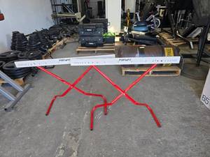 lot 132 image: Lot of 2 Port-a-Pit Adjustable Training Hurdles