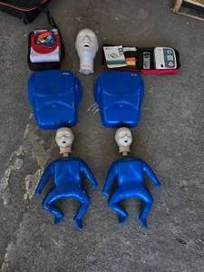 lot 133 image: Lot of CPR Training Manikins.  Includes Babies, Adult & More