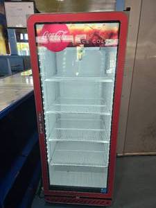 lot 1 image: Criotec Coca-Cola Branded Glass Front Reach In Refrigerator