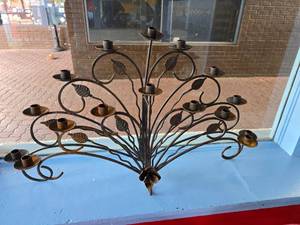 lot 47 image: Iron Decorative Candle Holder