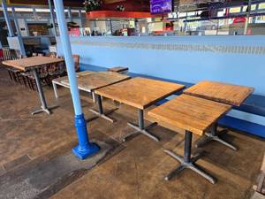 lot 67 image: Large Lot of Misc Tables.  Includes 8 Tables Total.  See Pictures.
