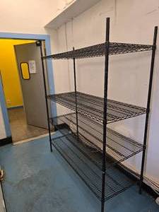 lot 71 image: Black Wire Shelf