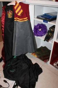 lot 66 image: Harry Potter DVDs and costumes, Lord of the Rings DVDs, Blue-Ray movies, see photos