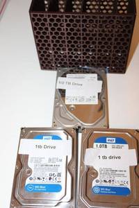 lot 91 image: 1 TB and 12 TB hard drives