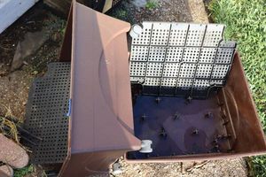 lot 166 image: Two plastic garden boxes