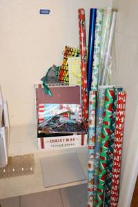 lot 128 image: Gift wrapping paper and bags