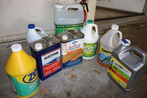 lot 181 image: Cleaners, Acetone, and water seal