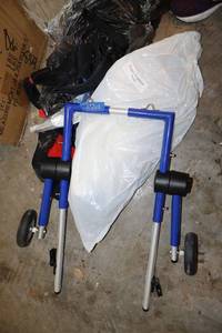 lot 202 image: Dog wheelchair parts