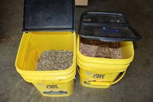 lot 198 image: Birdseed and unknown pellets