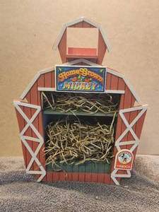 lot 97 image: Vintage Enesco Disney - Mickey Mouse - Home Grown Mickey Displayer - With 3 animals - In Box