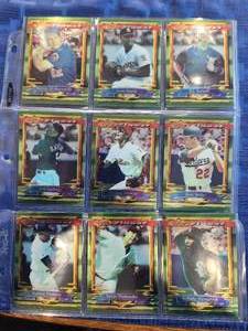 lot 17 image: Selection of 9 1994 Topps Finest baseball cards