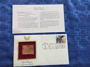 lot 47 image: First Day Issue stamp - 22Kt - Lawrence Tibbett