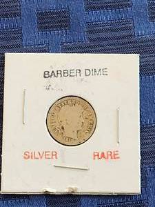 lot 65 image: 1912 Barber Dime - Silver - Rare