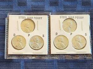 lot 115 image: 2 sets of 1943 D, P, S Lincoln Head Cent - Penny