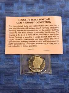 lot 133 image: 1976 Bicentennial Kennedy Half Dollar Gem proof condition