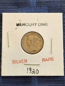 lot 145 image: 1920 Mercury Dime - Silver - rare