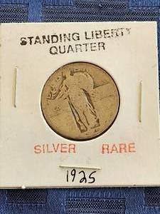 lot 147 image: 1925 Standing Walking Liberty Quarter - Silver - rare