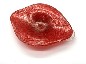 lot 4 image: Murano Orange Bowl with Speckles
