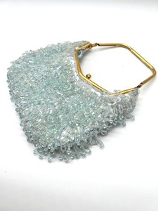 lot 9 image: Vintage La Reagle Light Blue Evening Bag