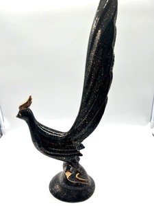 lot 28 image: MCM Bird Statue - Black & Gold
