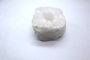 lot 34 image: Solid Quartz Tea Lite Holder