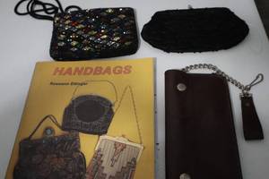 lot 102 image: Leather Mens Wallet, Small Handbags, Book