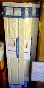 lot 32 image: JELD-WEN 30 in. x 80 in. Caiman 2 Panel Hollow Core Molded Composite Closet Bi-Fold Door