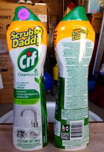 lot 46 image: LOT OF 2 - Scrub Daddy Cif All Purpose Household Cleaner