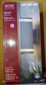 lot 79 image: NEW - Home Decorators Medium Exterior Wall Lantern 1001 093 450