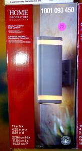 lot 80 image: Home Decorators Medium Exterior Wall Lantern 1001 093 450