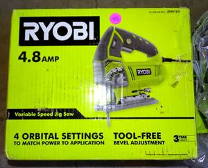 lot 152 image: RYOBI 4.8 Amp Corded Variable Speed Orbital Jig