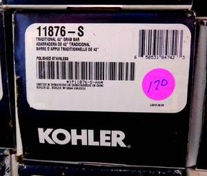 lot 170 image: KOHLER SOS KOH TRADITIONAL 42IN GRAB BAR