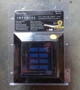lot 177 image: SL211B 4x4 Imperial Solar Post Cap - Black