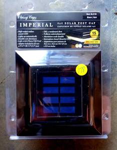 lot 178 image: SL211B 4x4 Imperial Solar Post Cap - Black