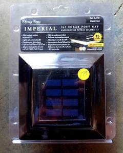 lot 179 image: SL211B 4x4 Imperial Solar Post Cap - Black