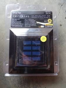 lot 180 image: SL211B 4x4 Imperial Solar Post Cap - Black