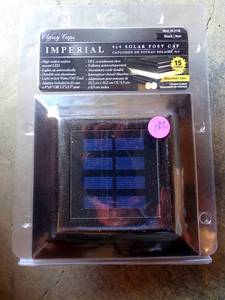 lot 182 image: SL211B 4x4 Imperial Solar Post Cap - Black
