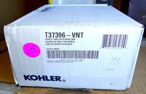 lot 228 image: NEW - KOHLER T37396-VNT Pureflo Cable Bath Drain Trim Vintage Nickel