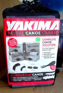 lot 235 image: NEW - YAKIMA Canoe Universal Carrier Kit #04055 NEW Foam Blocks Straps Hooks