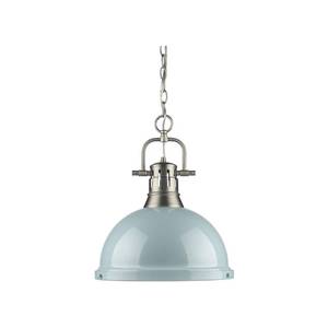 lot 250 image: GORGEOUS Golden Lighting - 3602-L PW-SF - Duncan - 1 Light Chain Pendant in Classic style $$$$