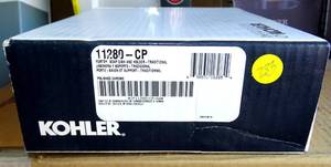 lot 283 image: NEWSEALED KOHLER K-11280-CP Forte Traditional Soap Dish, Polished Chrome
