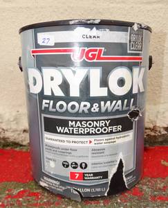 lot 27 image: $$$ - Drylok 20913 1Gal Floor & Wall Clear Masonry Waterproofer