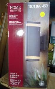 lot 44 image: Home Decorators Medium Exterior Wall Lantern - NEW IN SEALED BOX