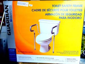 lot 99 image: NEW - GUARDIAN G30300 TOILET SAFETY FRAME SUPPORTS UP TO 300 POUNDS