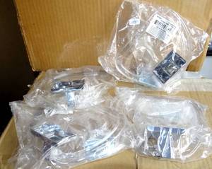 lot 155 image: LOT OF 4 - Aqua Plumb 97892 CP Holder Towel Ring Concealed