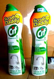 lot 204 image: Scrub Daddy Cif All Purpose Household Cleaner - LOT OF 2