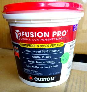 lot 266 image: Fusion Pro #381 Bright White 1 qt. Single Component Grout