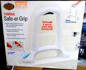 lot 299 image: NEW - TUBRAIL SAFE-ER-GRIP BALANCE SAFETY HANDLE FOR TUB