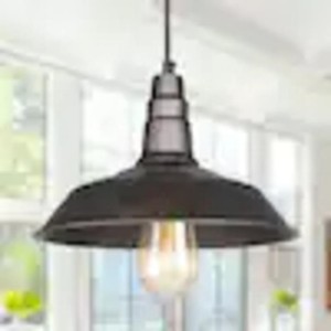lot 63 image: LNC Barnyard II 1-Light Bronze Indoor Ceiling